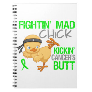 Caderno Espiral Linfoma de Non-Hodgkins do pintinho de Fightin