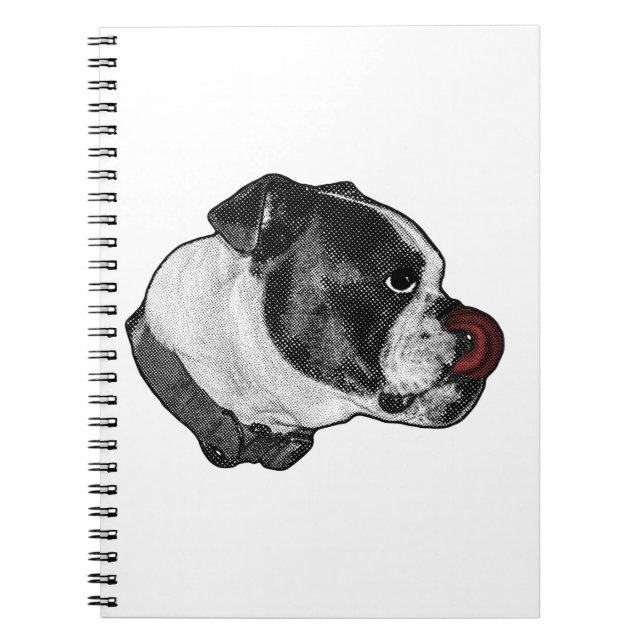 Caderno Espiral Língua-Boca Bulldog (Frente)