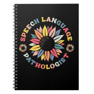 Caderno Espiral Linguagem Sunflower SLP Linguagem Patologista Gift