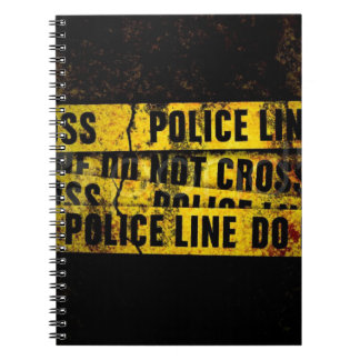 Caderno Espiral Linha de polícia
