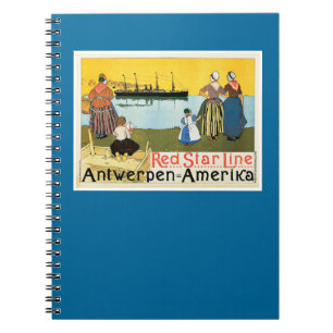 Caderno Espiral Linha Red Star ~ Antuérpia-Amerika