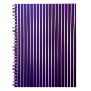 Caderno Espiral Linhas da escada rolante. A linha da roxa