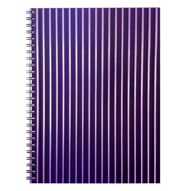 Caderno Espiral Linhas da escada rolante. A linha da roxa (Frente)
