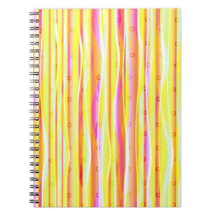 Caderno Espiral Linhas onduladas