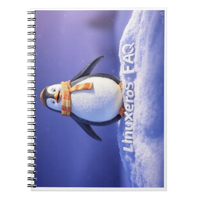 Caderno Espiral Linuxeros FAQ (Frente)