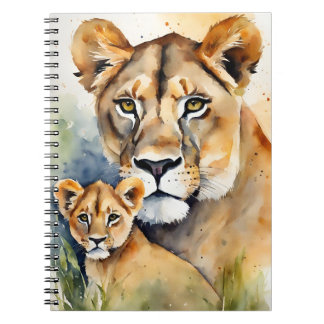 Caderno Espiral Lion and Lioness