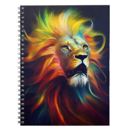 Caderno Espiral Lion Animal Discovery Adventure Planet Nature