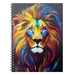 Caderno Espiral Lion Animal Discovery Adventure Planet Nature