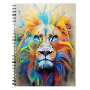 Caderno Espiral Lion Animal Discovery Adventure Planet Nature