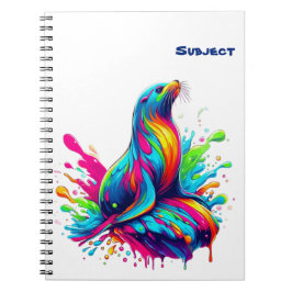 Caderno Espiral Lion do Mar Colorido