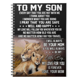 Caderno Espiral Lion Lover Para Meu Filho Lion