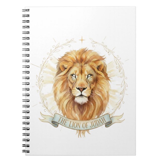 Caderno Espiral Lion of Judah Classic Notebook - Bold 6.5" x 8.75" (Frente)