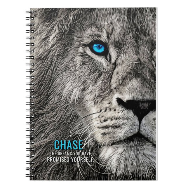 Caderno Espiral Lion persegue seus sonhos (Frente)