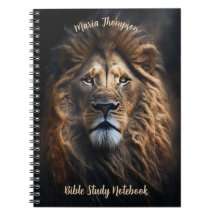 Lion Photo Notebook Seu Texto e Imagem Personaliza