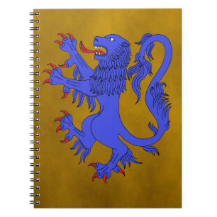 Caderno Espiral Lion Rampant Azure