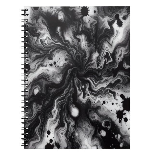 Caderno Espiral Liquid Tie Die Notebook (Frente)