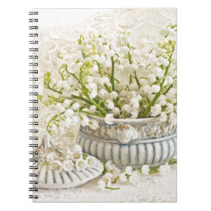 Caderno Espiral Lírio do vale