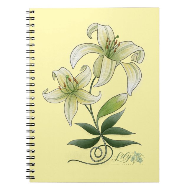 Caderno Espiral Lírios (Frente)