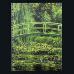 Caderno Espiral Lírios brancos de Claude Monet, Vintage Art<br><div class="desc">Lírios Brancos (1899) de Claude Monet é uma pintura impressionista de natureza floral. É uma das muitas variações dos lírios-d'água e pinturas de passarela japonesas que Monet pintou em seu jardim floral da primavera em Giverny, França. Uma ponte de pedestres sobre um lago em tons verdes. Sobre o artista: Claude...</div>