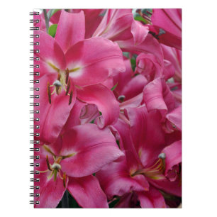Caderno Espiral Lírios cor-de-rosa do stargazer