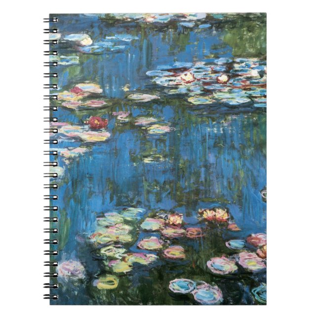 Caderno Espiral Lírios de Claude Monet, Impressionismo venenoso (Frente)