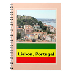 Caderno Espiral Lisboa, Portugal Skyline