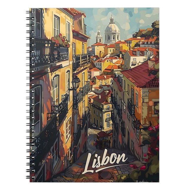 Caderno Espiral Lisboa Vintage (Frente)