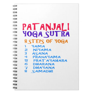 Caderno Espiral Lista da compilação de Sutra da ioga de PATANJALI
