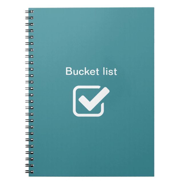 Caderno Espiral Lista de baldes - (Frente)