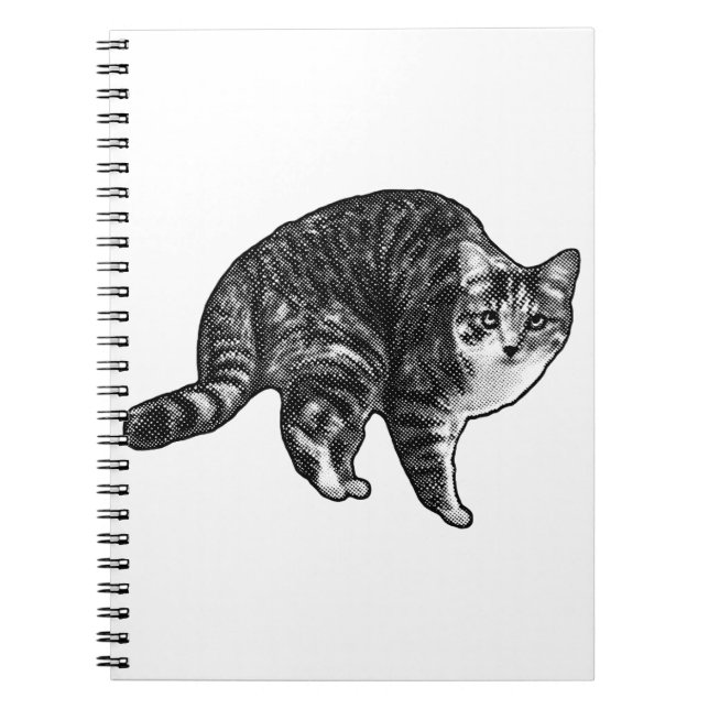 Caderno Espiral Lista de Tempo Tabby (Frente)