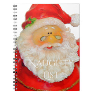 Caderno Espiral Lista impertinente do Natal do pai de Papai Noel