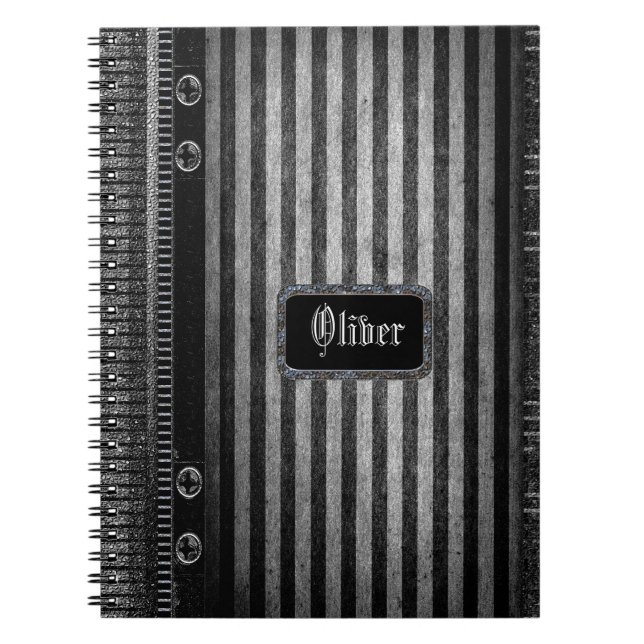 Caderno Espiral Listra do Victorian de Rathbone (Frente)
