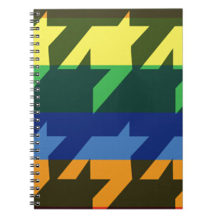 Caderno Espiral Listras brilhantes do arco-íris