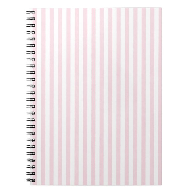 Caderno Espiral Listras Brisa Costeira - Rosa Concha (Frente)