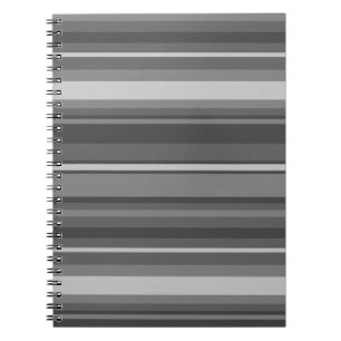 Caderno Espiral Listras cinzentas