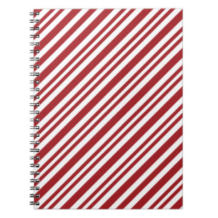 Caderno Espiral Listras de Bastão de Natal