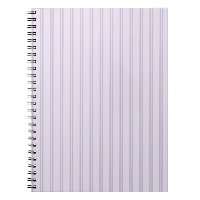 Caderno Espiral Listras de Lavanda Roxa (Frente)