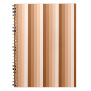 Caderno Espiral Listras de sombra laranja queimadas