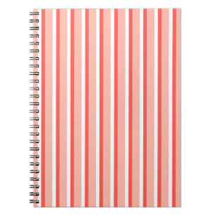 Caderno Espiral Listras de Sorvete de Pêssego