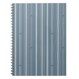 Caderno Espiral Listras do Jato em Azul Colonial