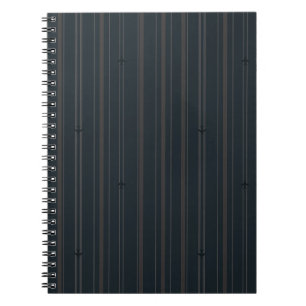 Caderno Espiral Listras do Jato em Azul Marinho Escuro