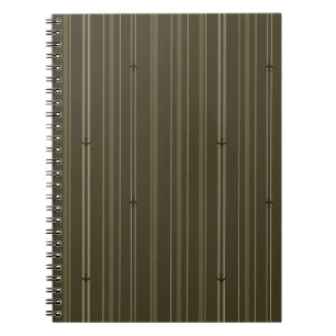 Caderno Espiral Listras do Jato em Verde Oliva