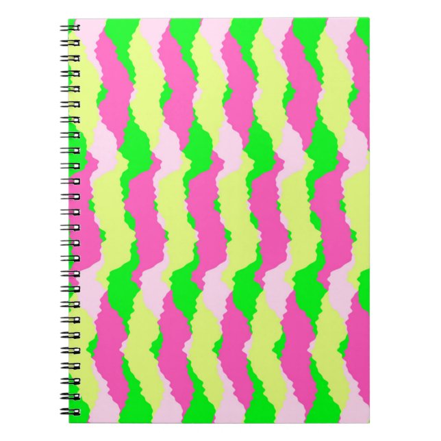 Caderno Espiral Listras Funky 2011 (Frente)