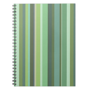 Caderno Espiral Listras horizontais verde-oliva