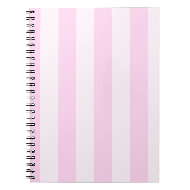 Caderno Espiral Listras - rosa e luz - rosa (Frente)