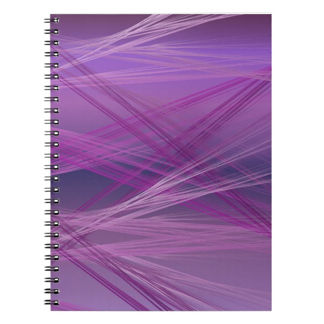 Caderno Espiral Listras Roxas (Frente)