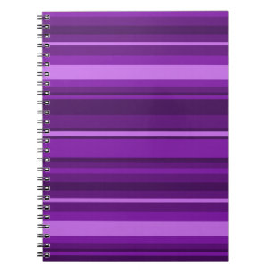 Caderno Espiral Listras roxas
