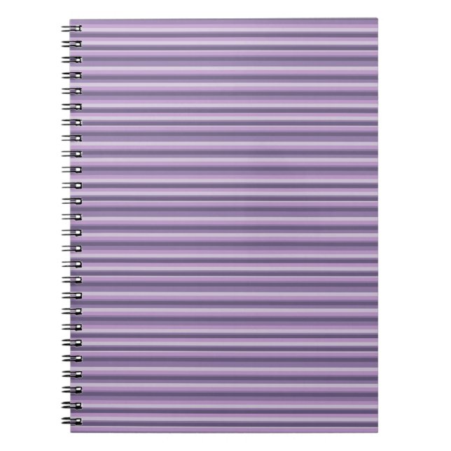 Caderno Espiral Listras roxas (Frente)
