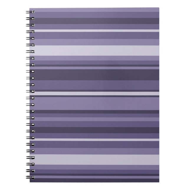 Caderno Espiral Listras roxas de Heather (Frente)