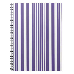 Caderno Espiral Listras ultravioletas e brancas dos doces